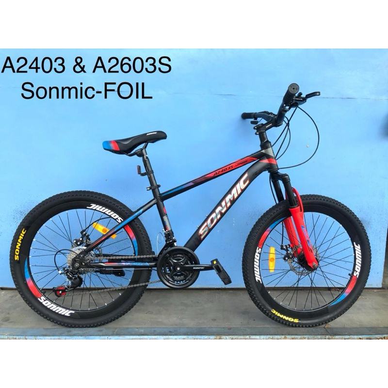 Sepeda MTB 26 Sonmic Inner cable 21 Speed Cakram Mekanik depan belakang Murah / Sepeda Gunung Ukuran