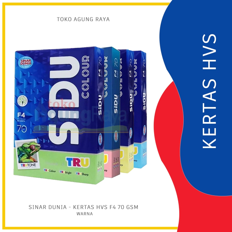 

[RIM] KERTAS HVS F4 WARNA - SINAR DUNIA