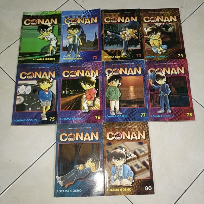 komik detektif Conan set vol 71-80 original