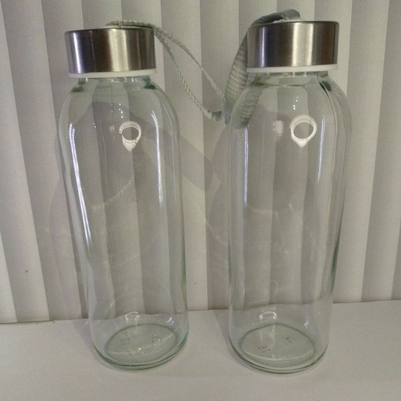 BOTOL MINUM KACA TUMBLER BENING 420ML