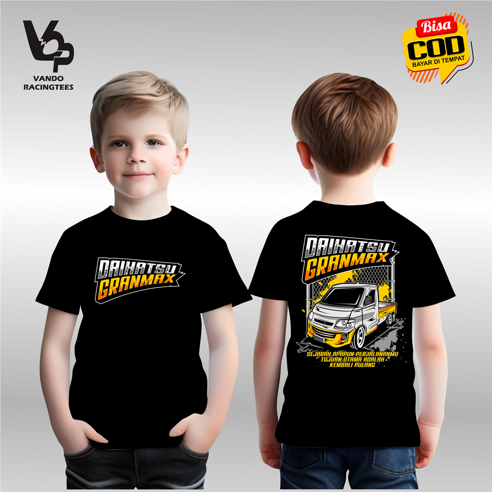 Kaos Racing Anak Pick Up Grand Max Baju Distro Racing Driver Muda Bahan Katun