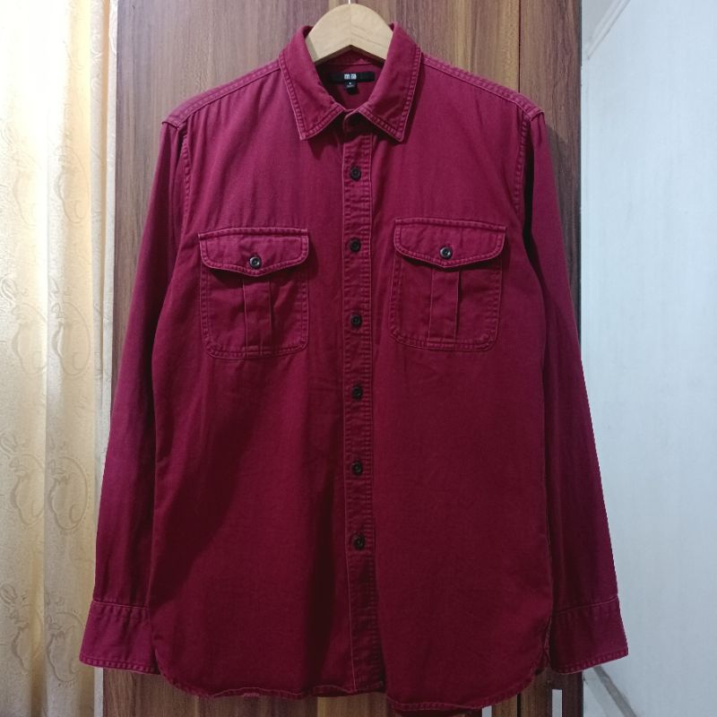Kemeja Workshirt Uniqlo