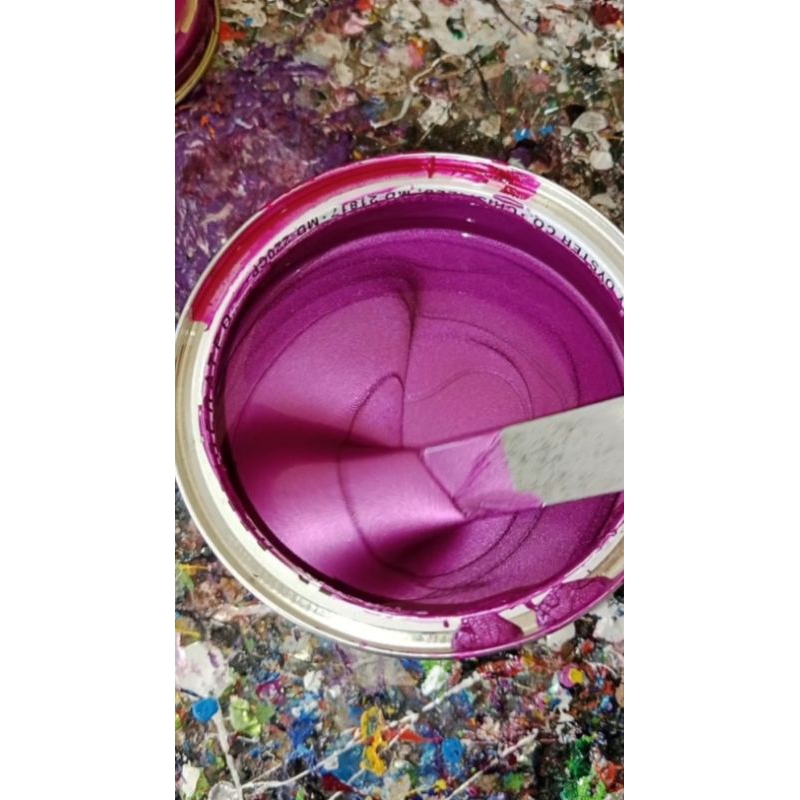 jual cat pu base coat cat pink magenta violet metalic cat motor mobil cat custom