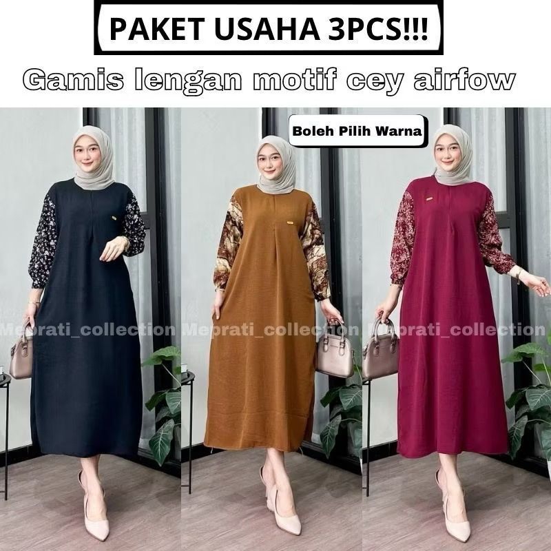 Daster Panjang Lengan Panjang Daster Nyaman Bumil Busui Friendly