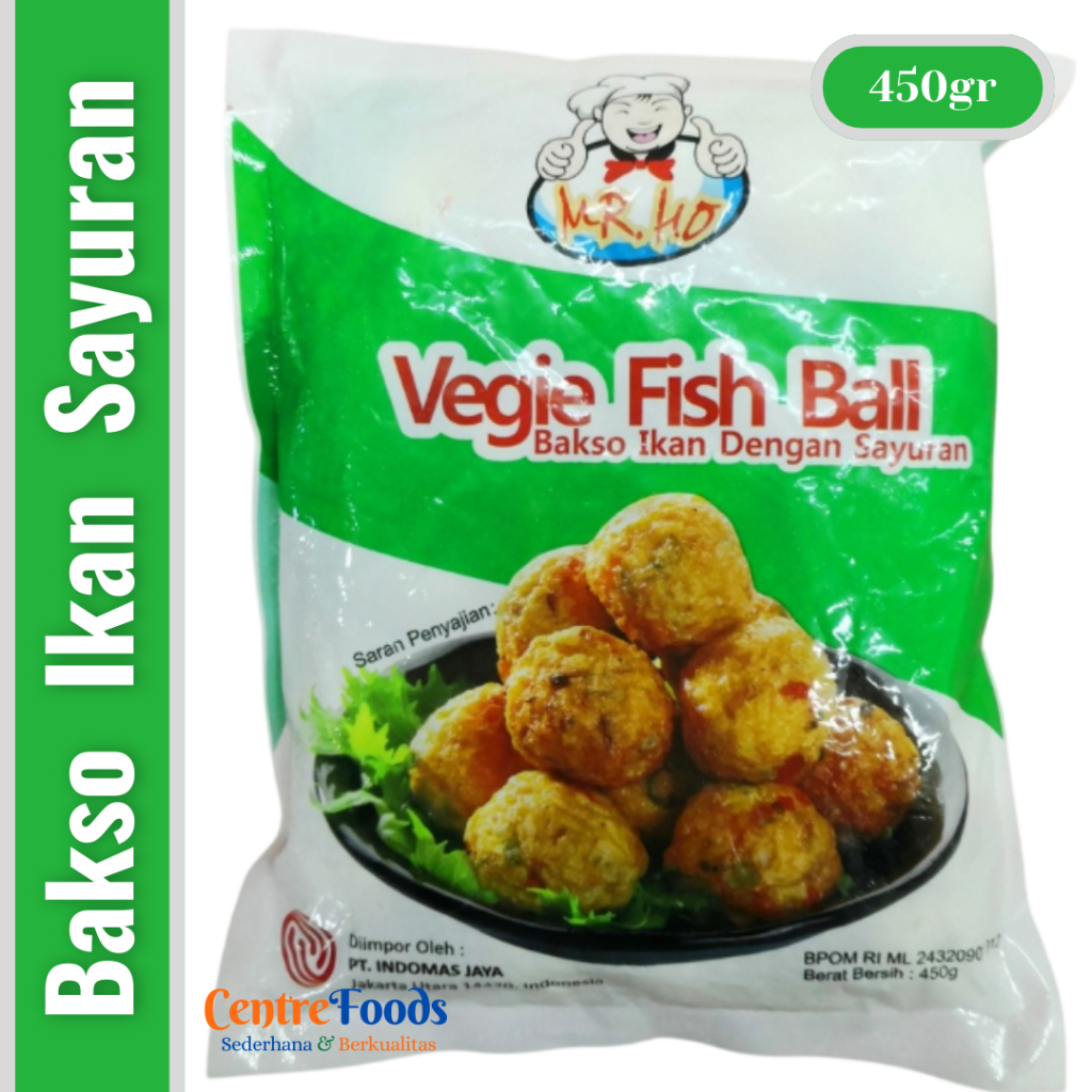 

Bakso Ikan Sayuran - Vegie Fish Ball MR. HO | 450gr [ Harga Per BKS ]