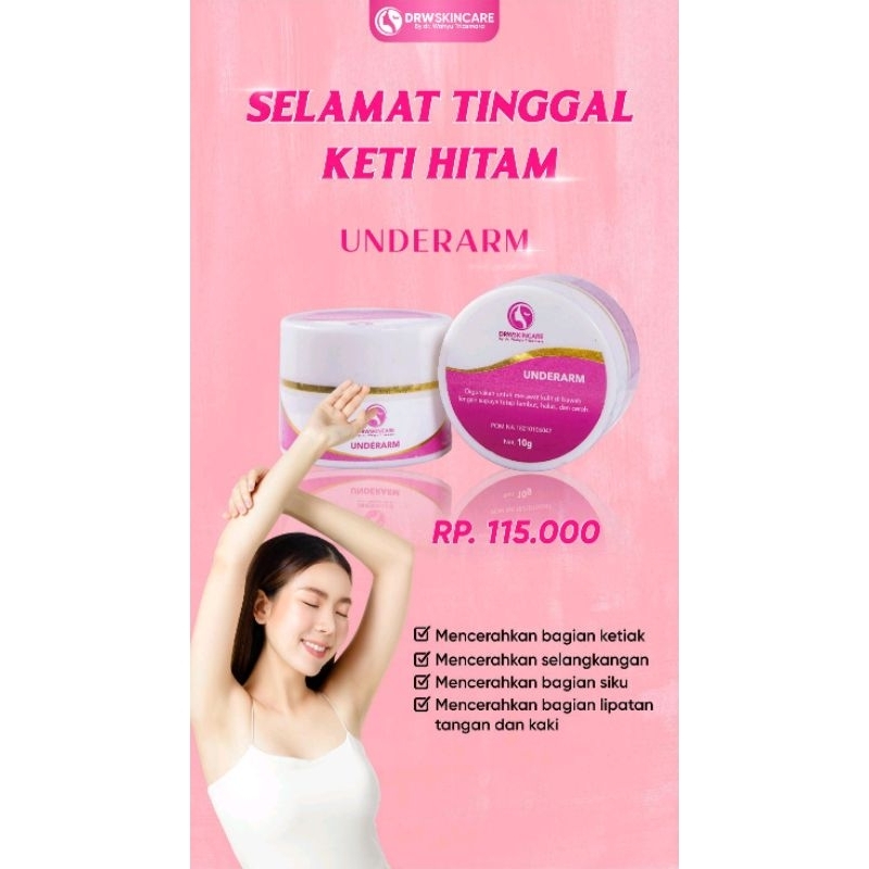 Underarm DrW Skincare/ Krim Lipatan DrW Skincare/ Krim pencerahan ketiak DrW skincare .