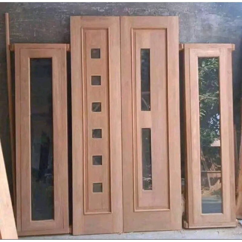 Pintu utama kupu tarung Meranti Batu sepaket jendela