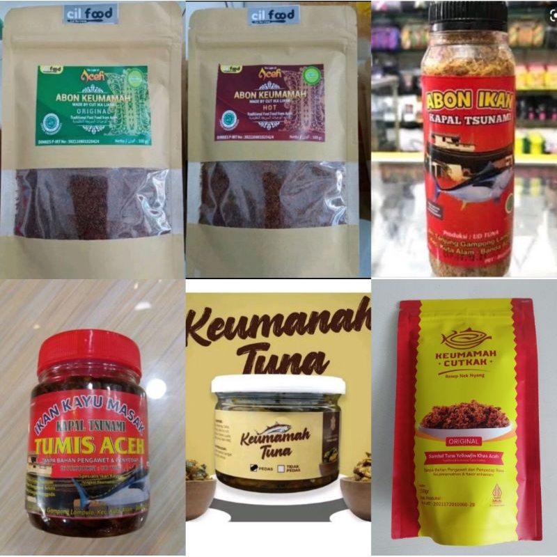 

Aneka Keumamah Ikan kayu | Abon Keumamah Siap Saji khas Aceh