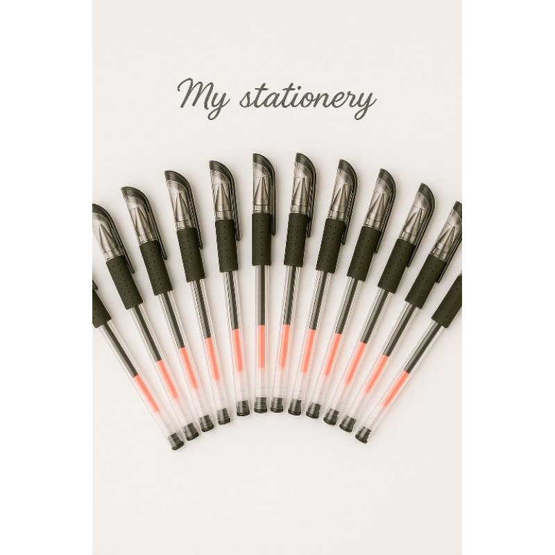 

☀ MY STATIONERY ☀ Pena Gel 0.55mm Standard Pulpen Tinta Cair Alat Tulis Sekolah Kantor Pen Warna Warni Pena Ujung Lancip Atk Murah R170