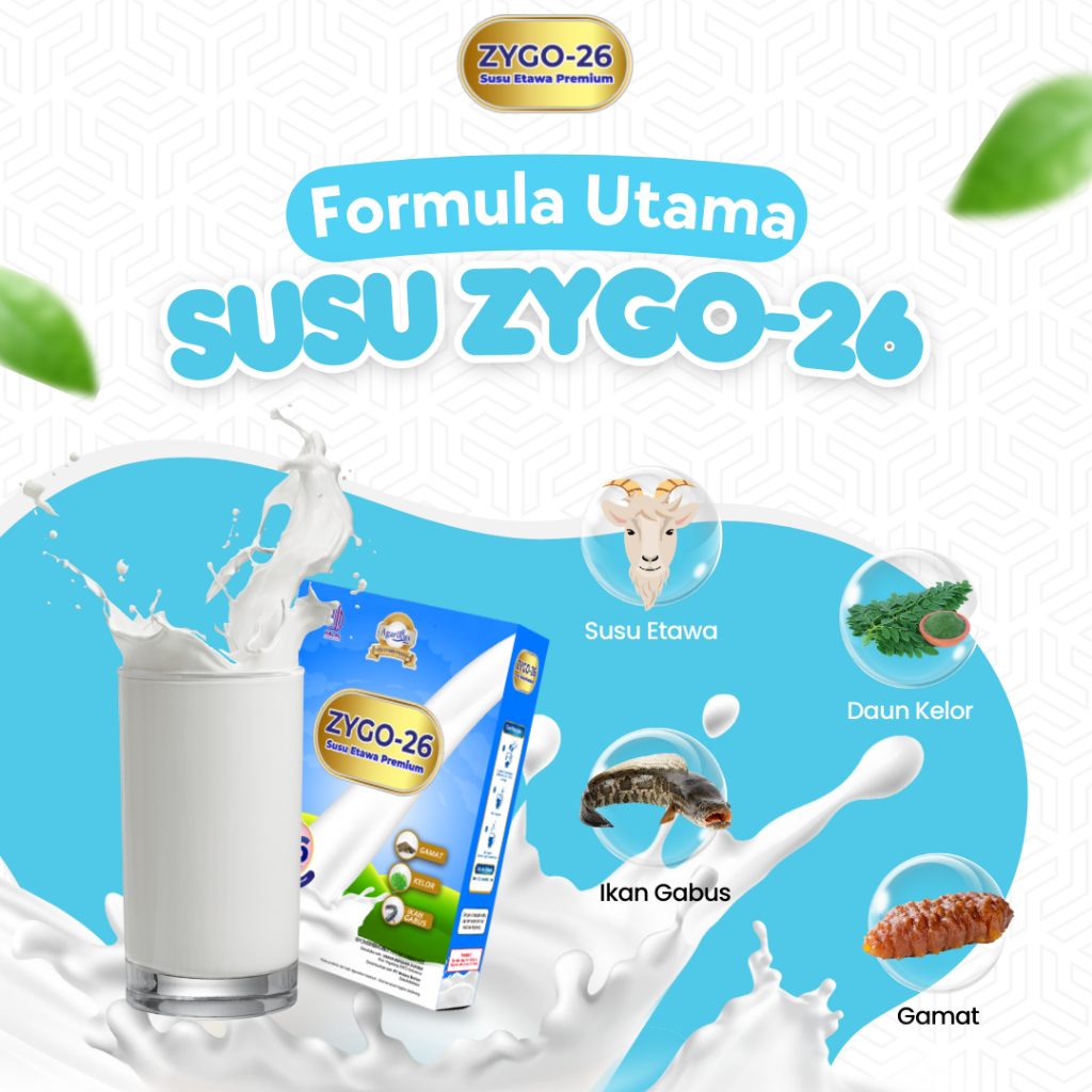 

ZYGO 26 ORIGINAL Susu Etawa Varian Khusus Untuk Sendi, Asam Urat kesemuatan dan kesehatan
