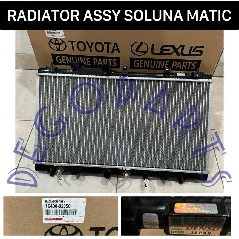 RADIATOR ASSY SOLUNA MATIC ASLI ORIGINAL DENSO JAPAN