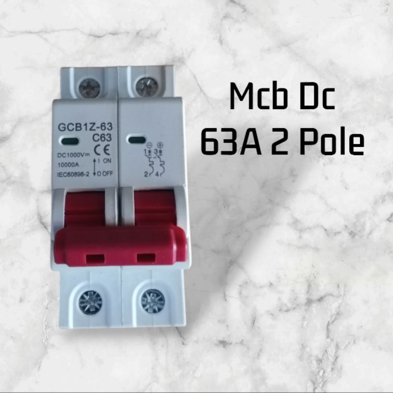 MCB DC 2 POLE 63A