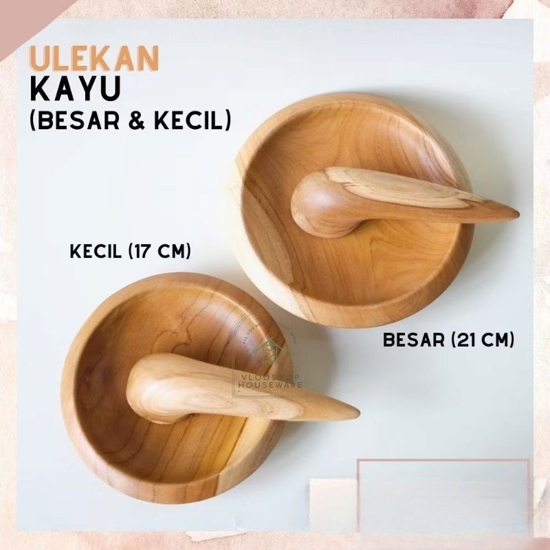 ULEKAN KAYU + COBEK | ULEKAN SAMBAL BAHAN KAYU | ULEKAN AESTHETIC