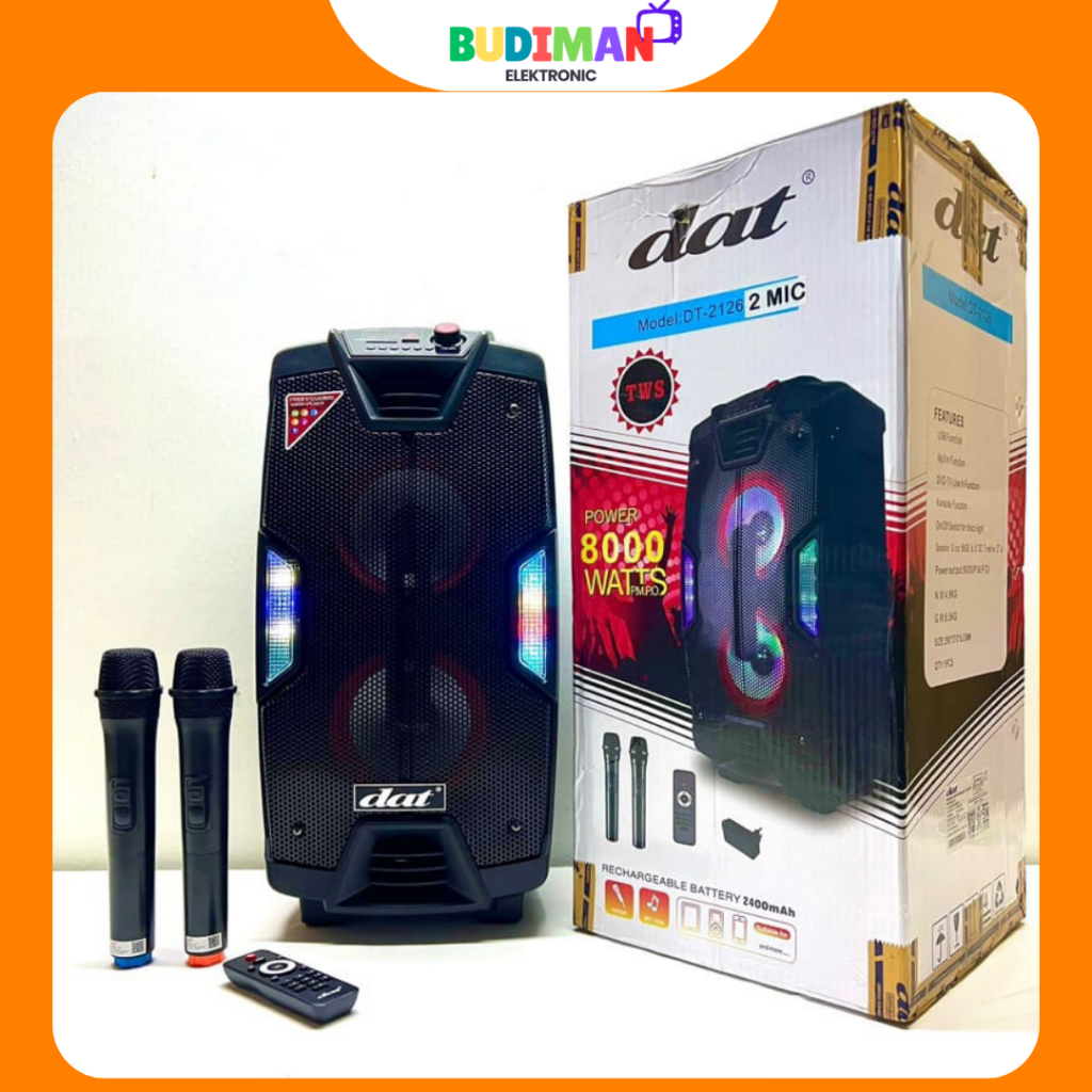 Speaker Dat Portable Wireless Dat DT 2126 Original