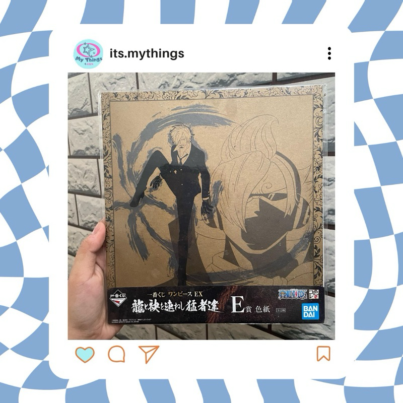 One Piece Sanji Shikishi Shikisi Pajangan Merchandise Official One Piece Termurah Antik