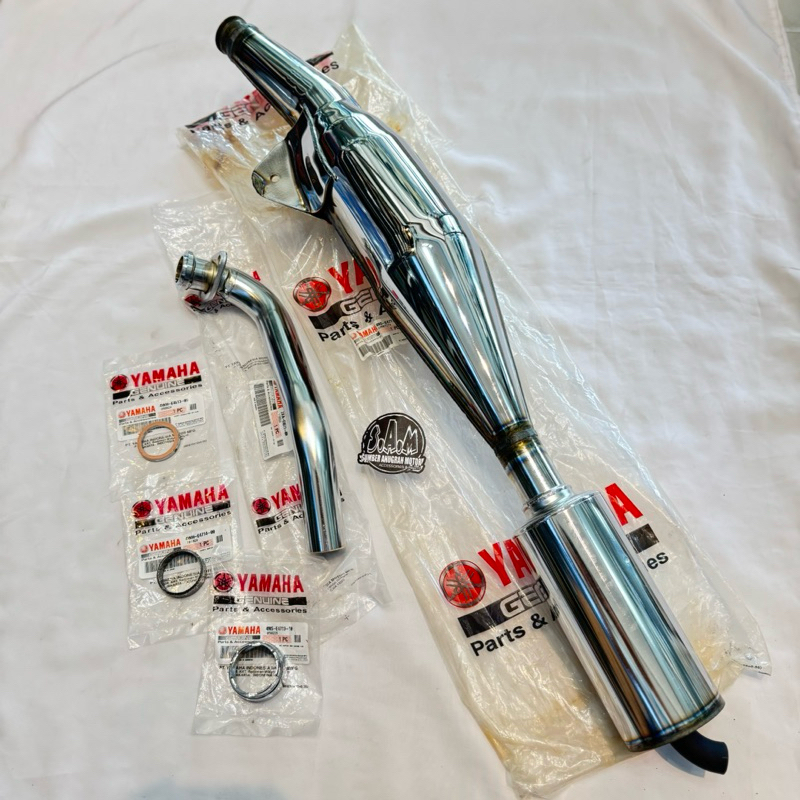 KNALPOT F1ZR BELAHAN KHS KALBAR STANDAR RACING BAHAN ORIGINAL YAMAHA / kenalpot Ori fizr bobokan / f