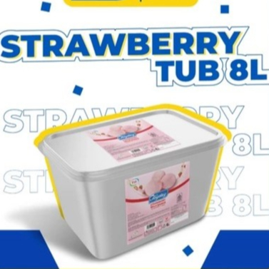 

Joyday Ice Cream Strawberry Bucket 8L - Es Krim Ember
