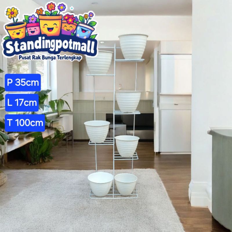Rak Bunga Besi Susun 7 Rak Pot Besi Pot Bunga Besi Rak Susun Serbaguna Rak Bunga Besi Ruang Tamu