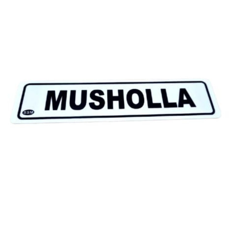 

Akrilik / Papan Informasi Musholla / Tempat Sholat Uk 20x5 CM