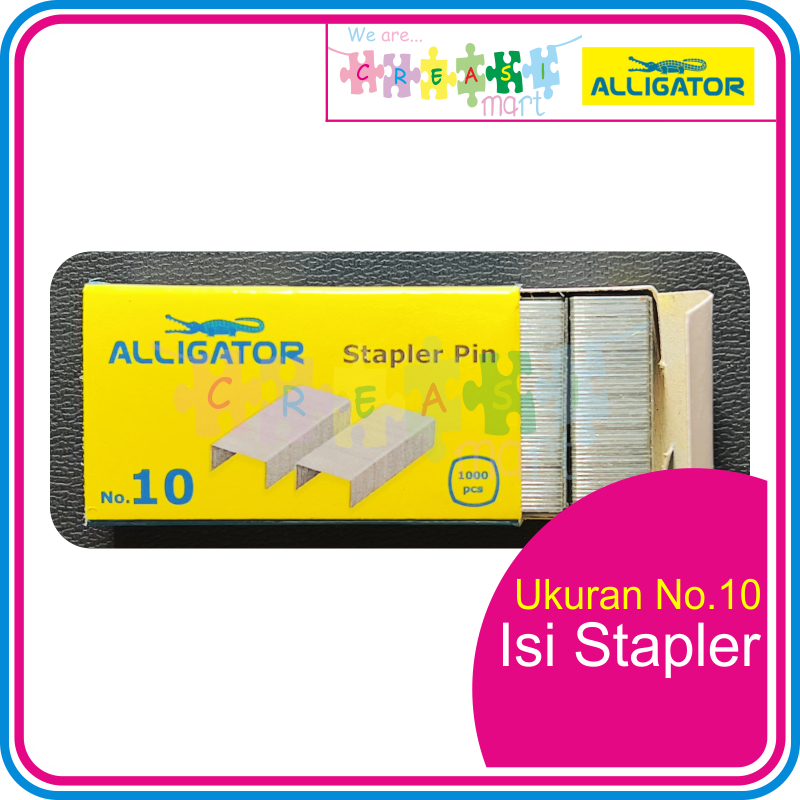 

Isi Ulang Staples Refill Stapler Alligator No.10 Stapler Pin 100% Original