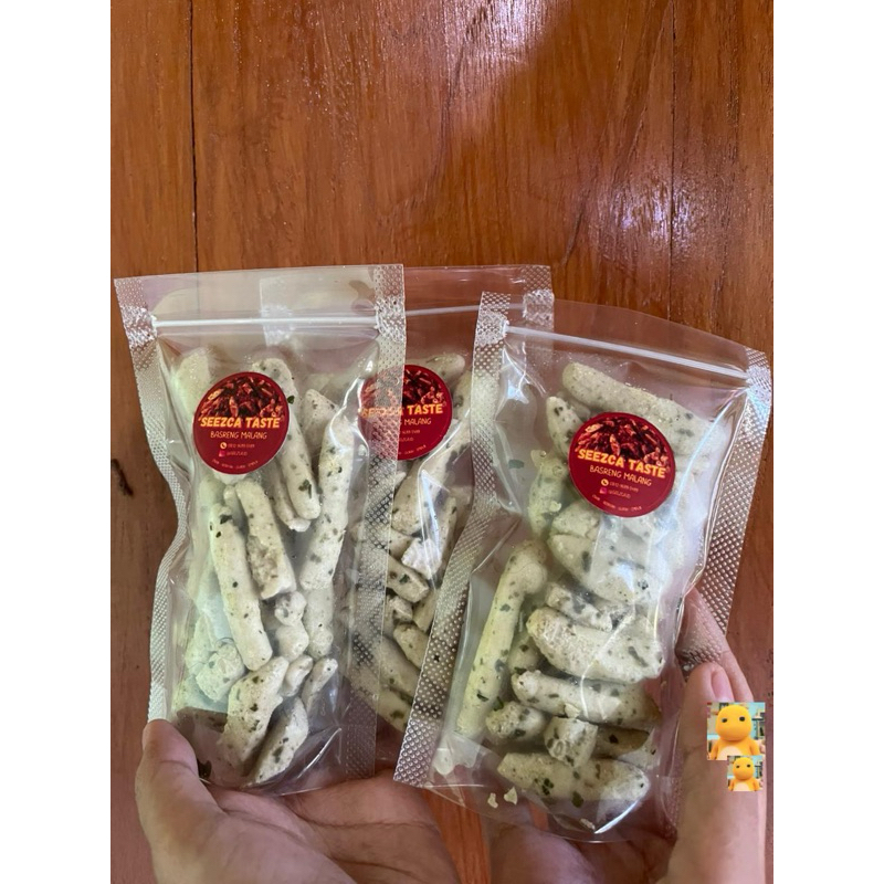 

BASRENG ORIGINAL DAUN JERUK MALANG PAKET ICIP ICIP CEMILAN KERIPIK ENAK RENYAH PEDAS MURAH KEKINIAN VIRAL