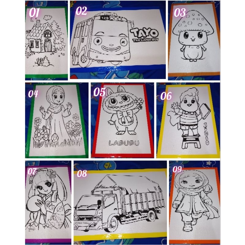 

Styrofoam Lukis Bervariasi Isi 50pcs 33×50 Styrofoam Lukis Gabus Mewarnai Medium