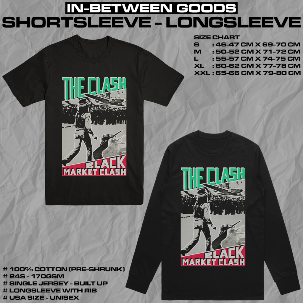 THE CLASH - MARKET | T-SHIRT | LONGSLEEVE | BAND MERCH