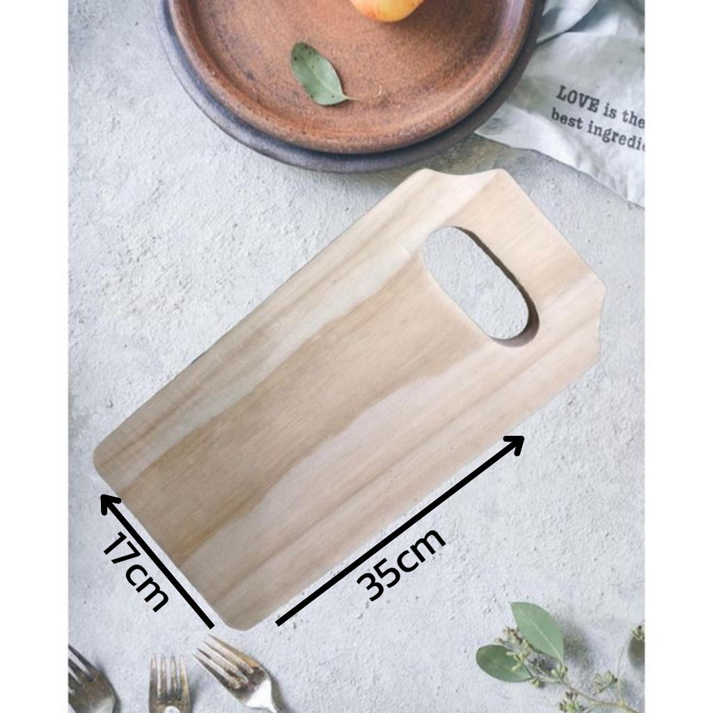 Talenan kayu jati jumbo talenan masak kitchenware dapur. UKURAN 35X17X1,5