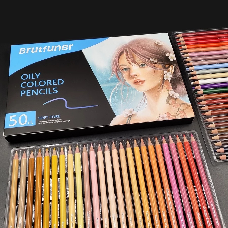 

Brutfuner 50w Soft Core Oily Pencils ( Pensil 50 Warna Skin Tone )