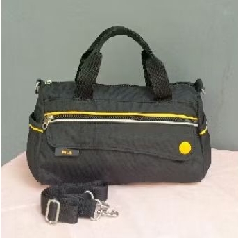 Preloved Tas Original Fila Small Duffle Nylon Satchel Crossbody Bag Second