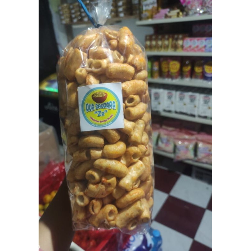 

Makaroni rujak | Makaroni +-500 gr rasa pedas manis | makroni | cemilan