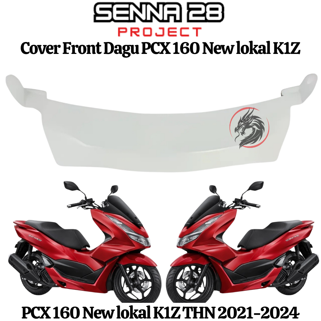 Cover front fr center Dagu New pcx 160 cc K1Z 2021 2022 2023 PUTIH MUTIARA