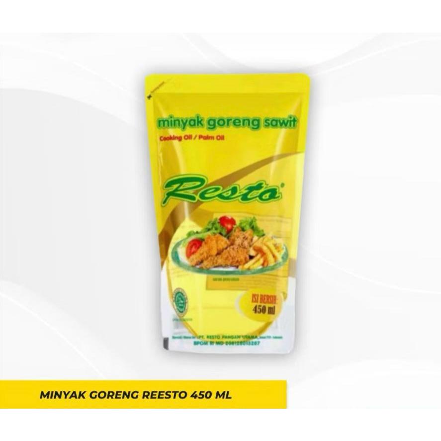 

Minyak Goreng Merk Resto Refill 450 ml / Minyak Resto 450ml