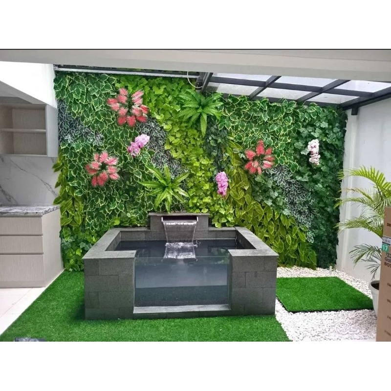 taman vertikal - vertical garden - vertical garden artificial