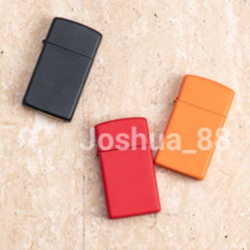 Zippo Original Korek Api Slim Bisa Ukir Nama Logo Sendiri