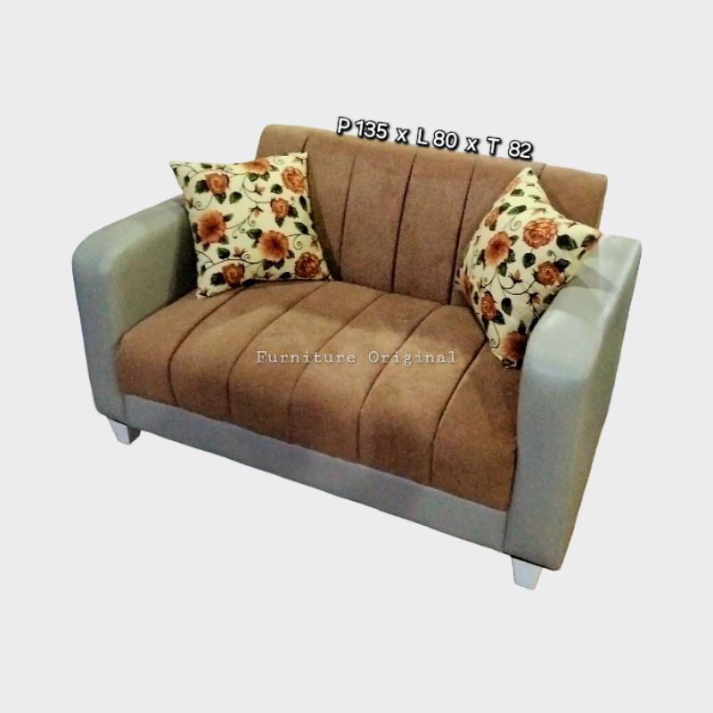 Sofa Tamu / Sofa Minimalis / Kursi / Sofa Kekinian / Sofa Modern Bantal Busa Furniture Kayu Sofa Rua