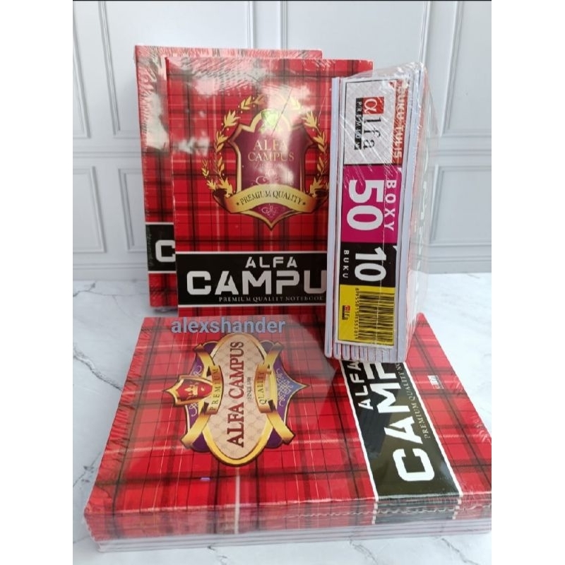 

BUKU TULIS BESAR PREMIUM ALFA CAMPUS 50 LEMBAR ISI 1 PACK 10 PCS