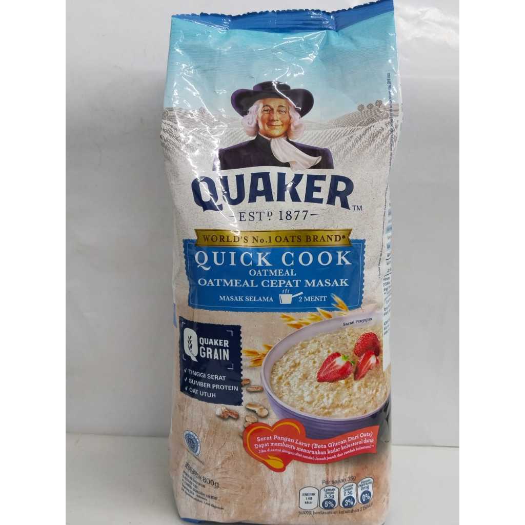 

QUAKER QUICK COOKING OATMEAL 800G