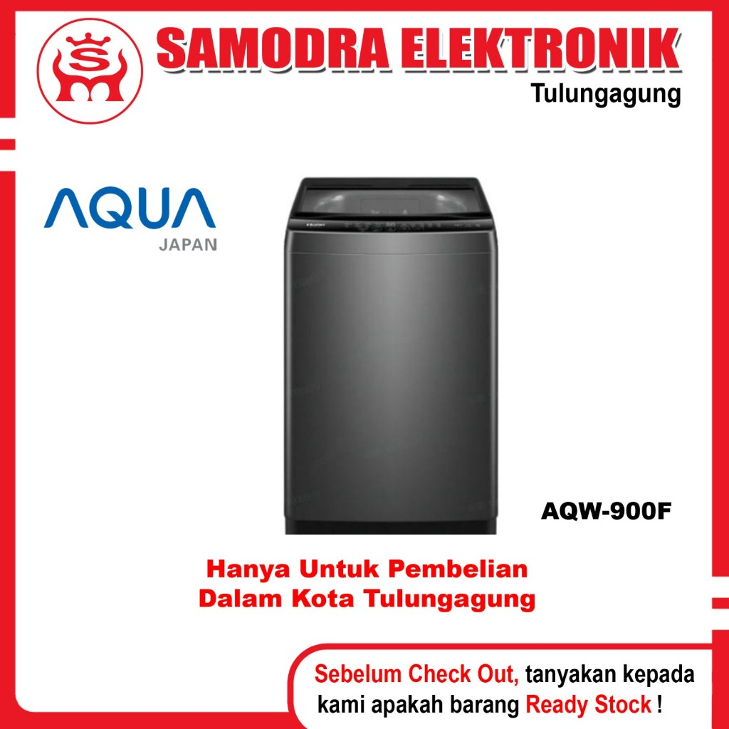 Mesin Cuci AQUA AQW-900F | Mesin Cuci Top Loading | Mesin Cuci Bukaan Atas 9 Kg Aqua
