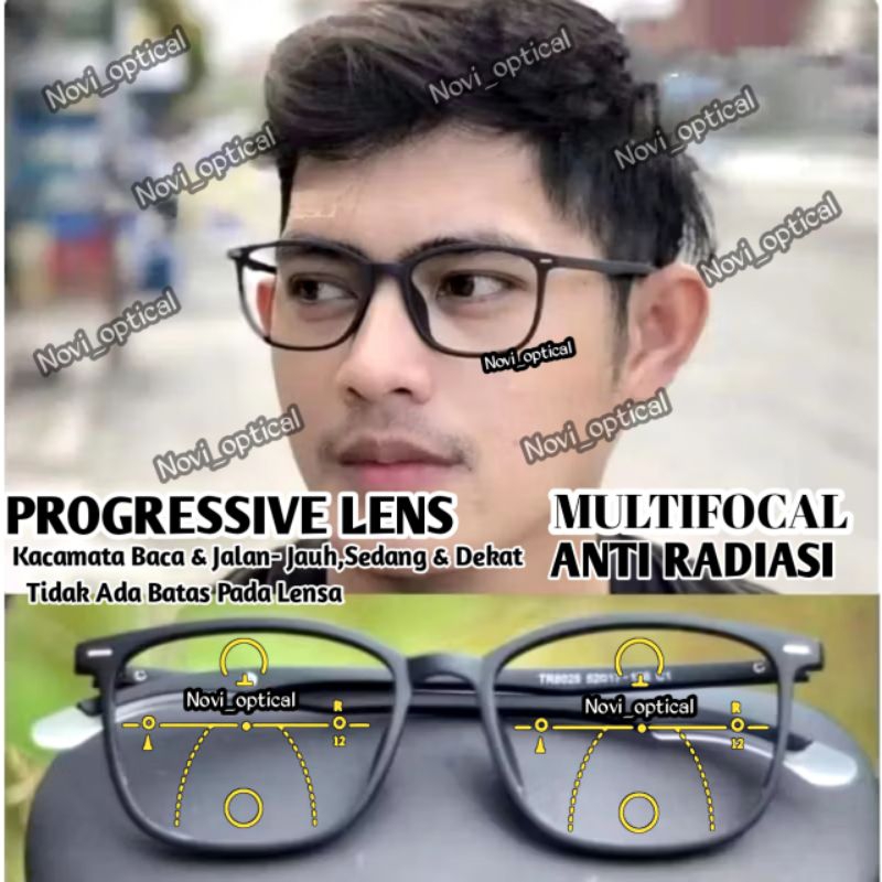 Kacamata Progresif Baca dan jalan Anti radiasi | kacamata Sport Baca | kacamata 8025 | kacamata anti