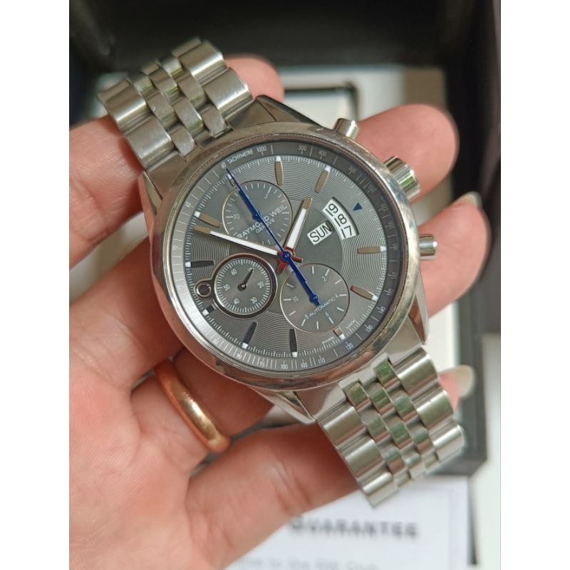 Raymond Weil freelancer automatic chronograph original bekas bagus normal semua siap pakai