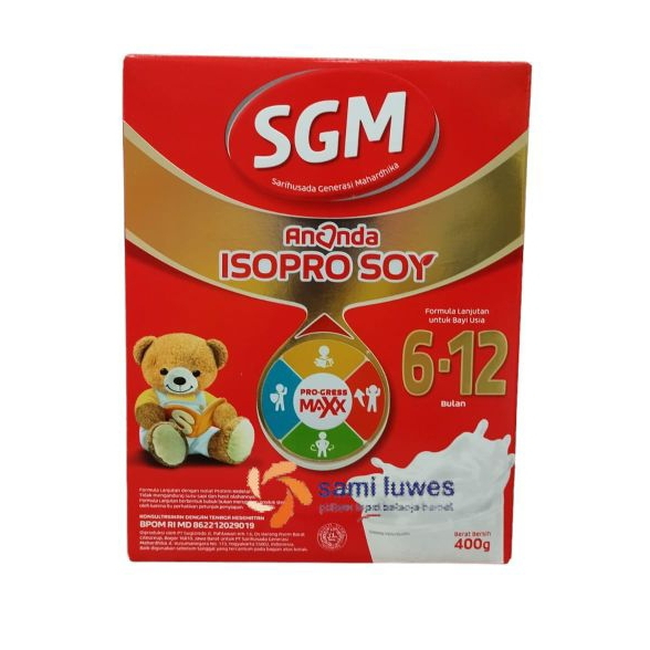 SGM Ananda Soya 6-12 Bulan 400gr/SGM Isopro Soy