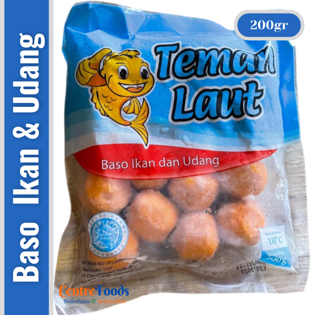 

Bakso Ikan & Udang - TEMAN LAUT | 200gr [ Harga Per BKS ]