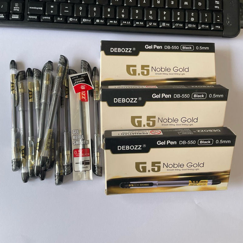 

PULPEN GEL DEBOZ 0,5 PER BOX (12 PCS) HITAM | PENA GEL DEBOZ