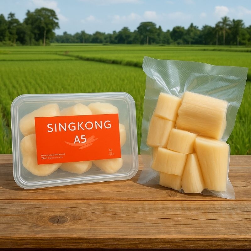

Singkong Goreng A5 Singkong Frozen kemasan Vacum