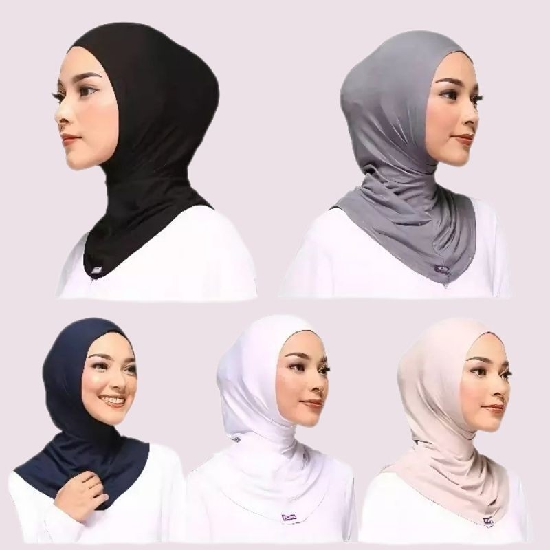 Inner Ciput Ninja Antem Anti Budeg Dalaman Hijab Non Resleting Bahan Spandex Premium