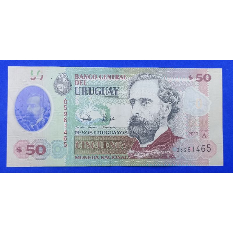 UANG URUGUAY POLYMER 50 PESOS