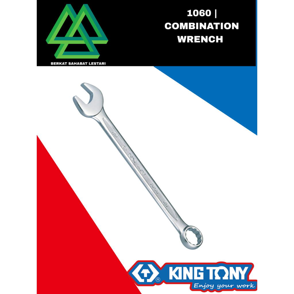 King Tony Kunci Ring Pas, Kunci Kombi - King Tony Combination Wrench 1060 ORIGINAL