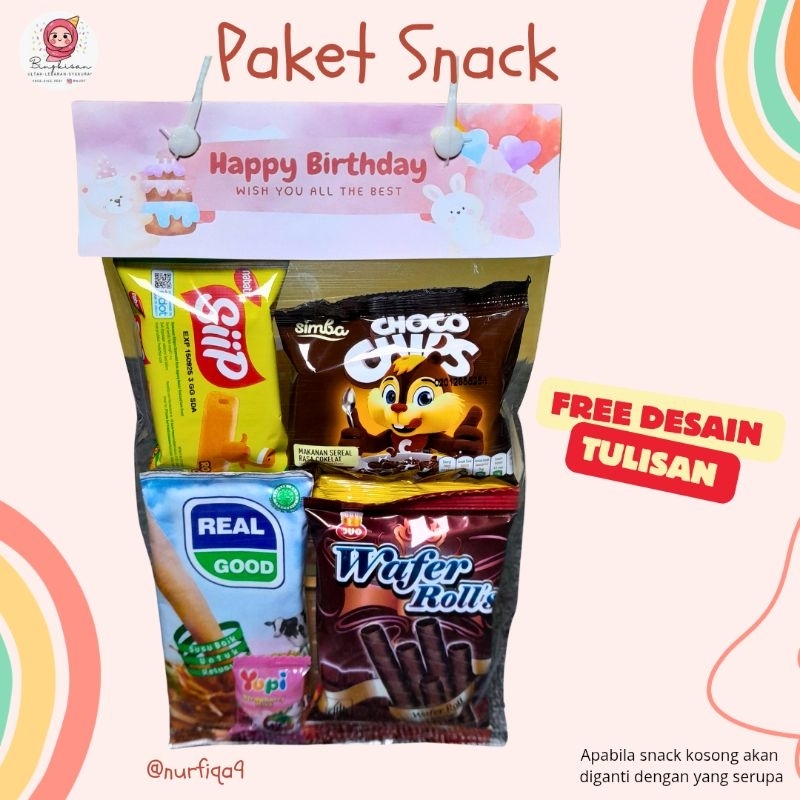 

PAKET SNACK ULTAH/SYUKURAN/LEBARAN