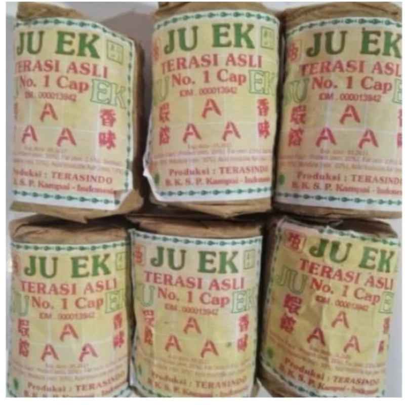 

Terasi Udang JU EK JUEK / Trasi Juek 1 pak isi 20 pcs x 135gr / Terasi Medan Asli No 1 Cap AAA 135g / 135 gram